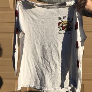 Tiger Rose Boys Long Sleeve Tee - large